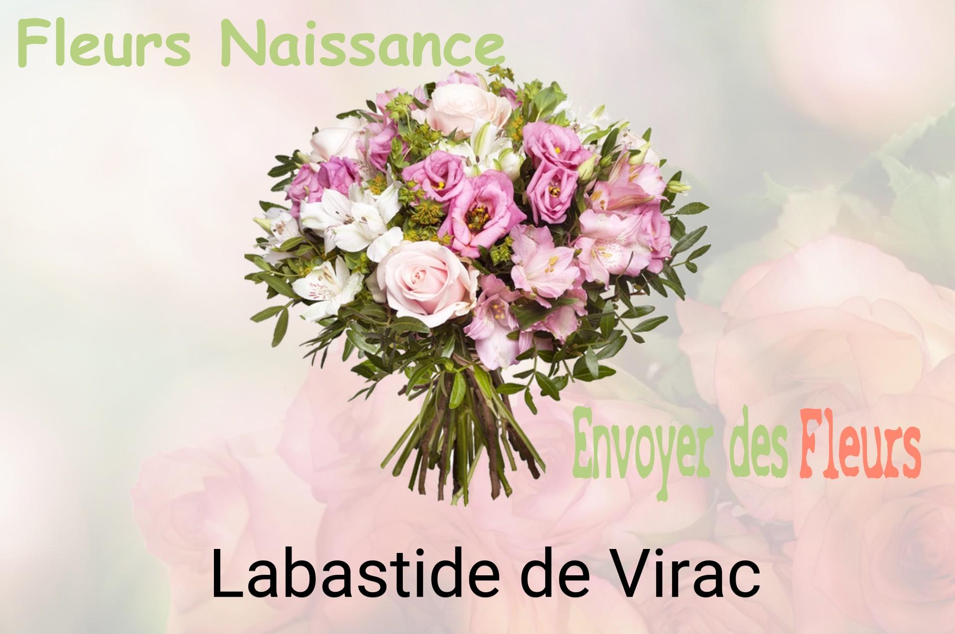 Bouquet de fleurs de naissance livré à Labastide-de-Virac